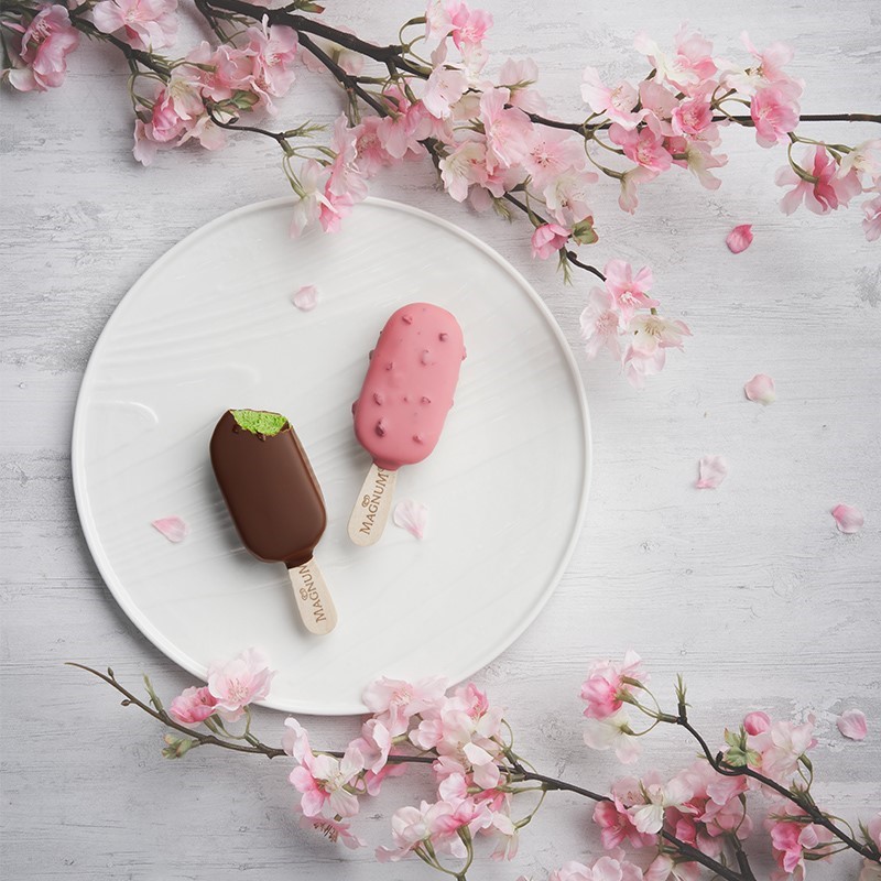 整箱21支雪梦梦龙雪糕蓝莓冰淇淋樱花冰激凌冷饮糖盒