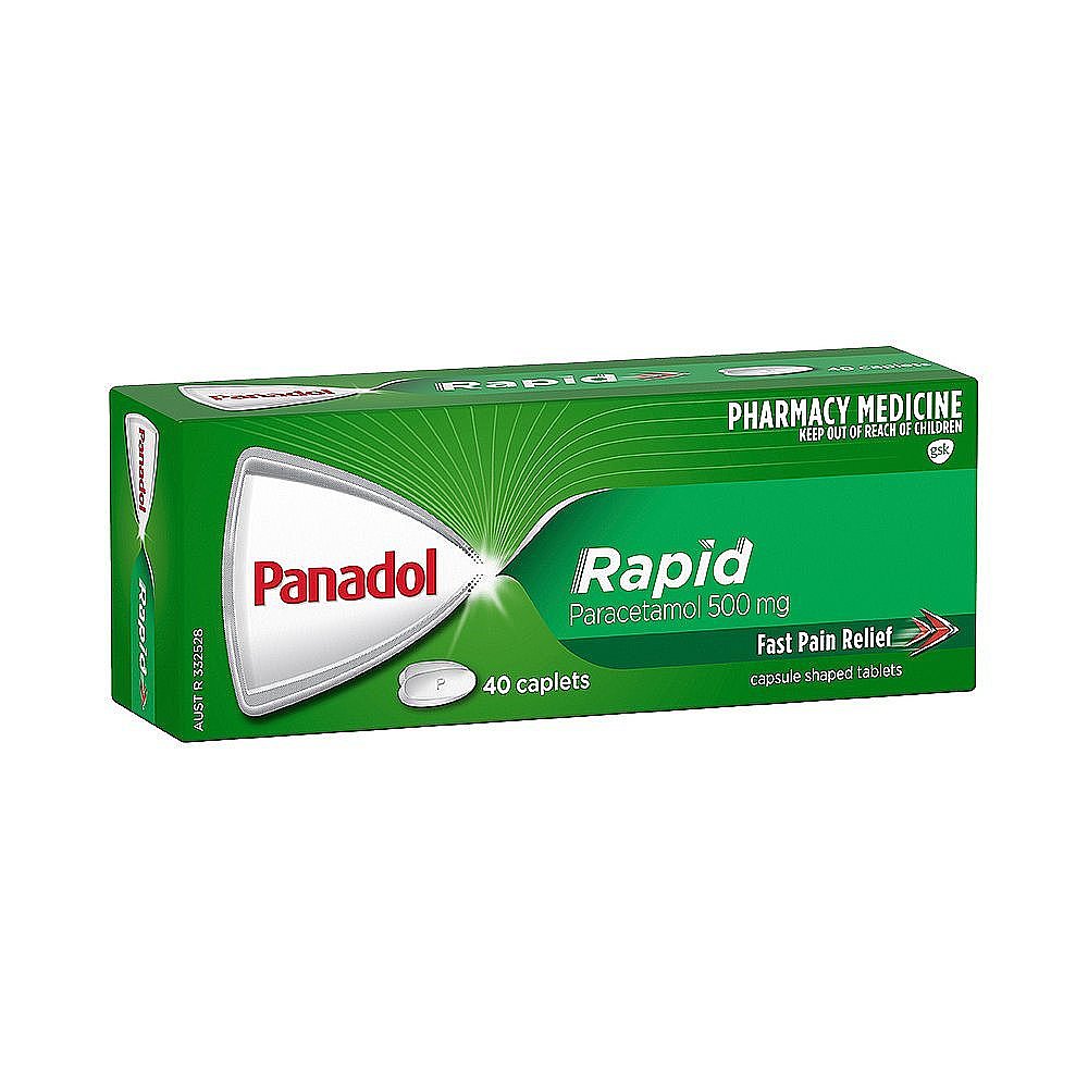 澳大利亚直邮panadolrapidcaplet500mg40s必理痛止疼片40粒医药国际解