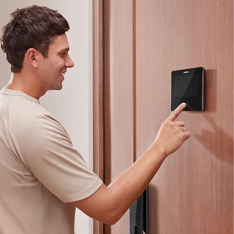 飞利浦智能电子猫眼监控摄像头家用可视门铃门镜智能门锁