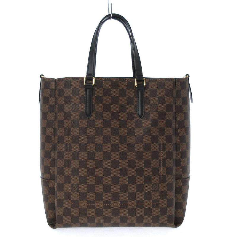 中古lv路易威登9新belmont托特包mm棋盘格35609761brandear