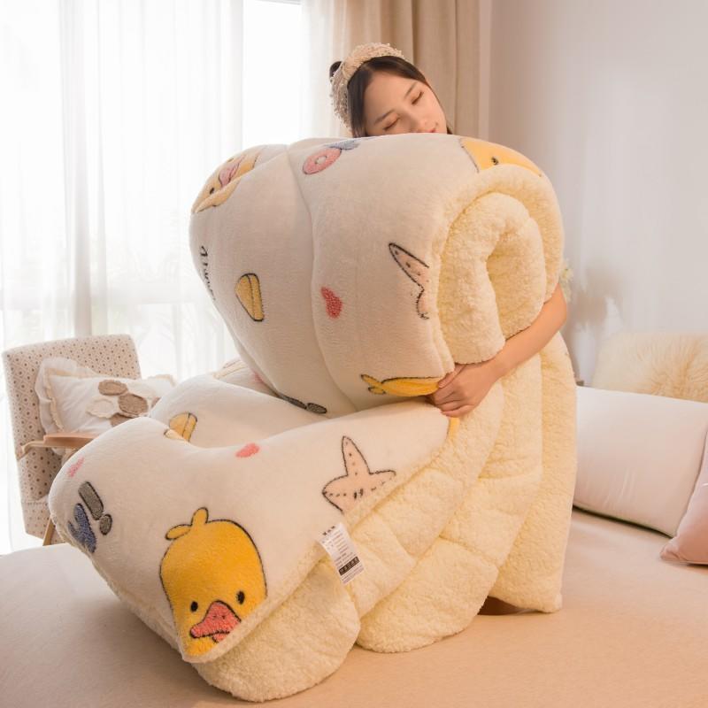 b82022新款加厚保暖雪花绒冬被子可爱时尚速热棉花被