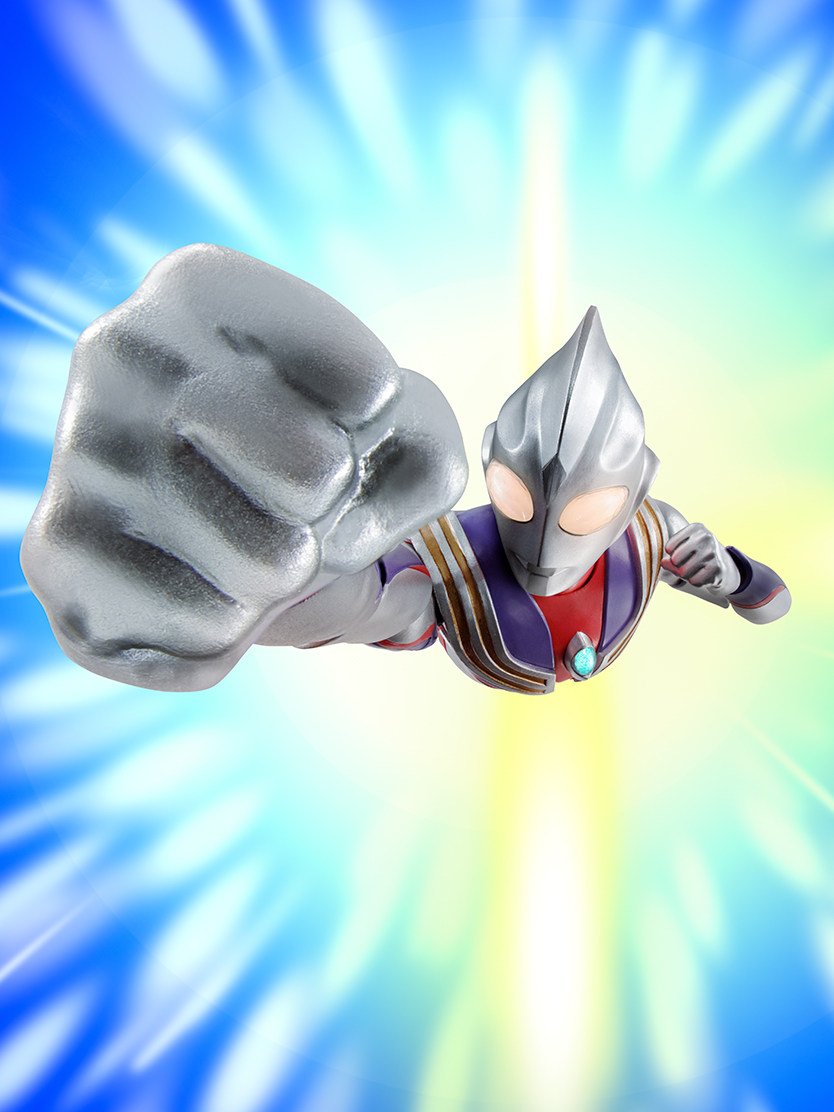 万代shf真骨迪迦奥特曼超人迪加复合形态tiga光之手办