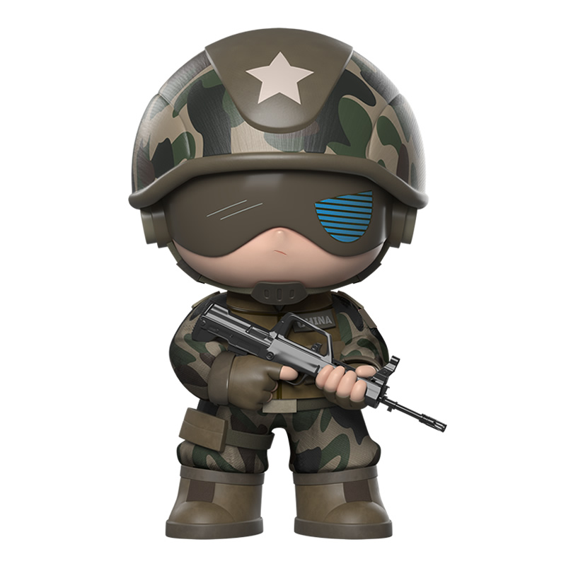 征途战士2021网红陆军人偶公仔手办特种兵迷彩摆件