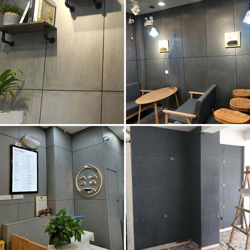 美颜板材清水水泥板墙面装饰纤维板水泥墙板饰面pvc墙纸
