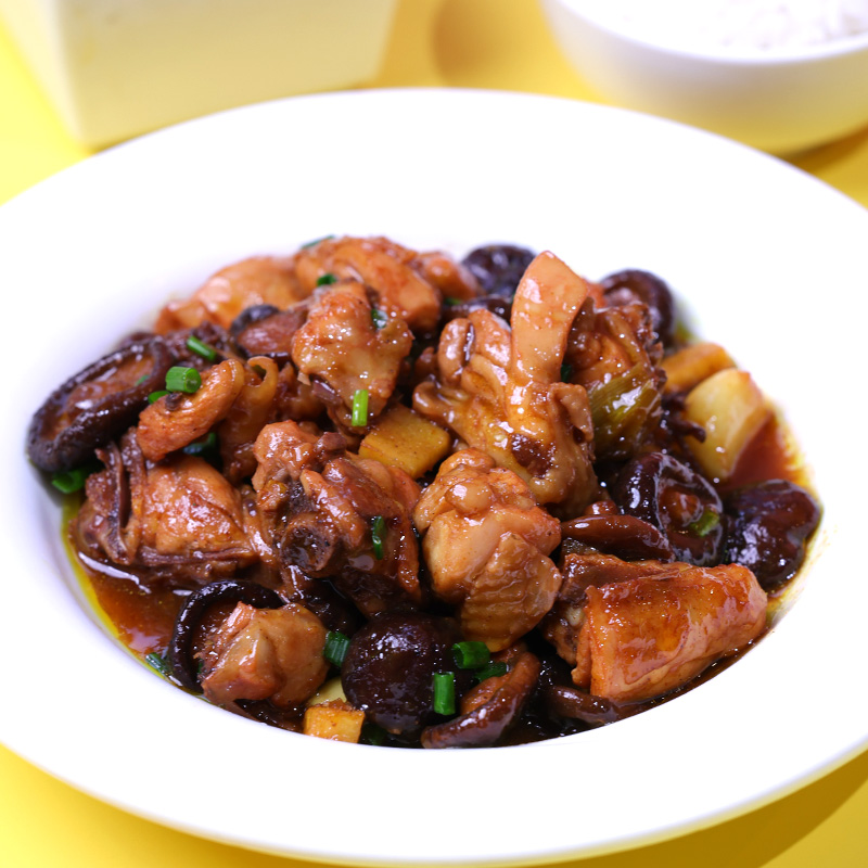 香菇方便菜料理盖浇便菜即食半成品熟食黄焖鸡加热速食菜