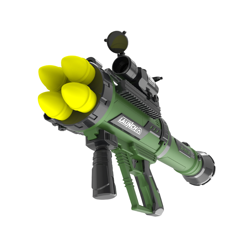 m202声光发射四联发射器导弹男孩子特大号火箭炮四连电动玩具枪