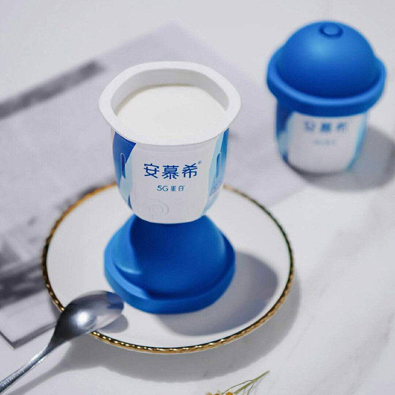 伊利安慕希新货125g8杯高端牛奶酸奶小蓝杯希腊风味高脚同款