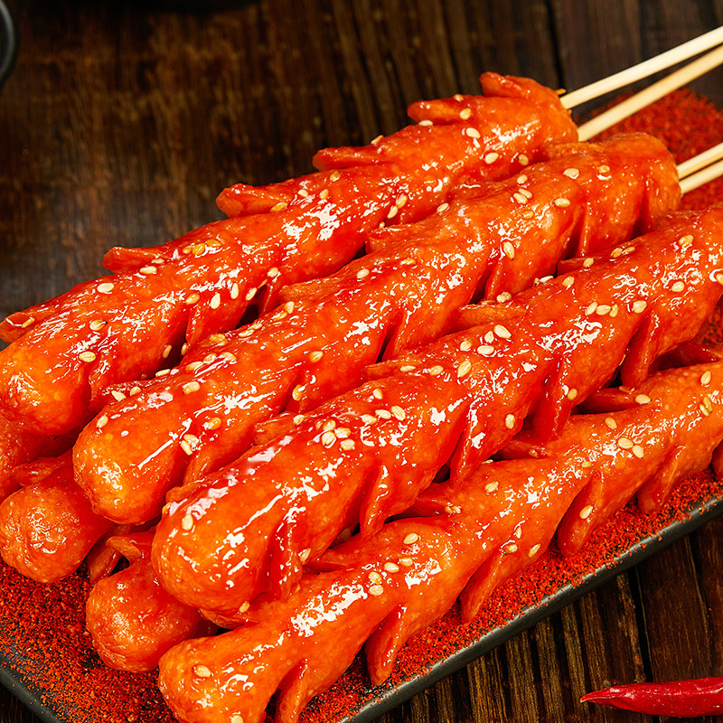 淀粉粉肠烧烤食材路边脆皮烤肠空气炸锅半成品香肠