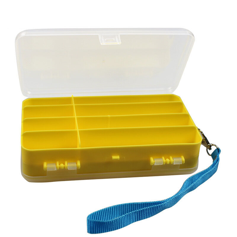 多功能双面便携路亚双层假饵盒双开盒收纳盒钓箱亮片其他垂钓用品