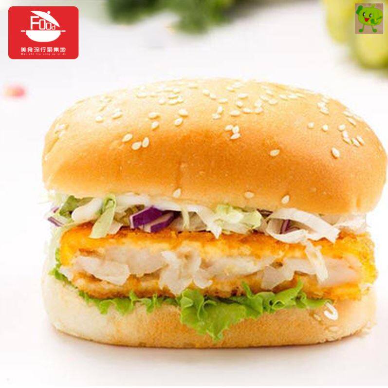 中海渔汉堡鱼排深海鳕鱼24枚堡鱼海鲜半成品油炸鳕鱼