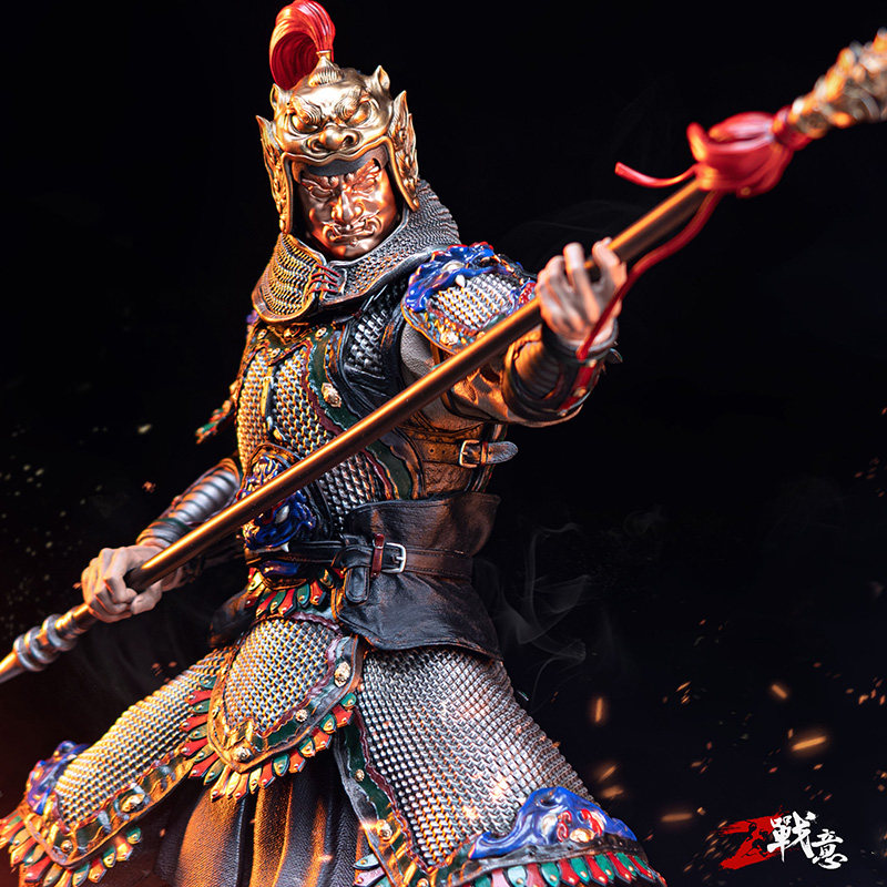 魔玩界战意怒目天王雕像盛世边歌国潮兵人摆件手办