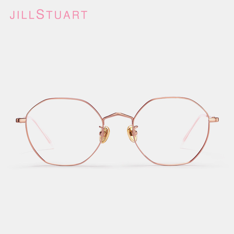 jillstuart钛金金属光学镜架圆框视镜复古修颜眼镜定制成品光学镜
