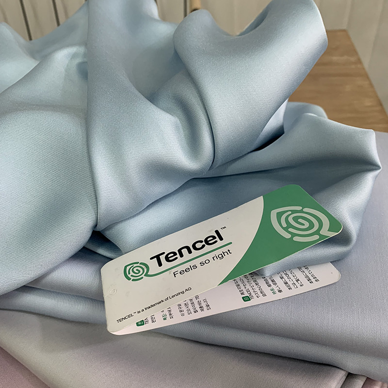 外贸出口兰精天丝布料夏季凉感冰丝60支床品面x料可定制床品