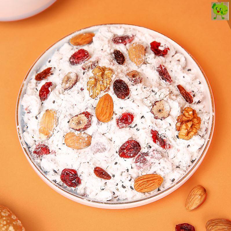 李子官方网红藕粉坚果罐装抖音同款旗舰店正品藕粉