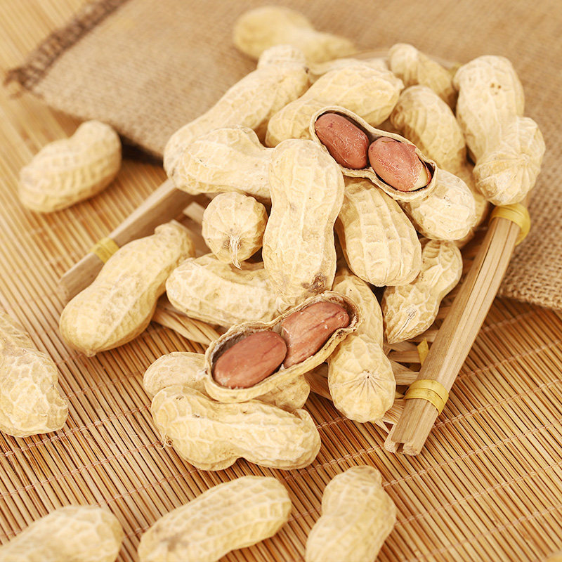 奶香大花生带壳10斤批发2021新货豫花白沙花生原味袋装安徽伊食佳