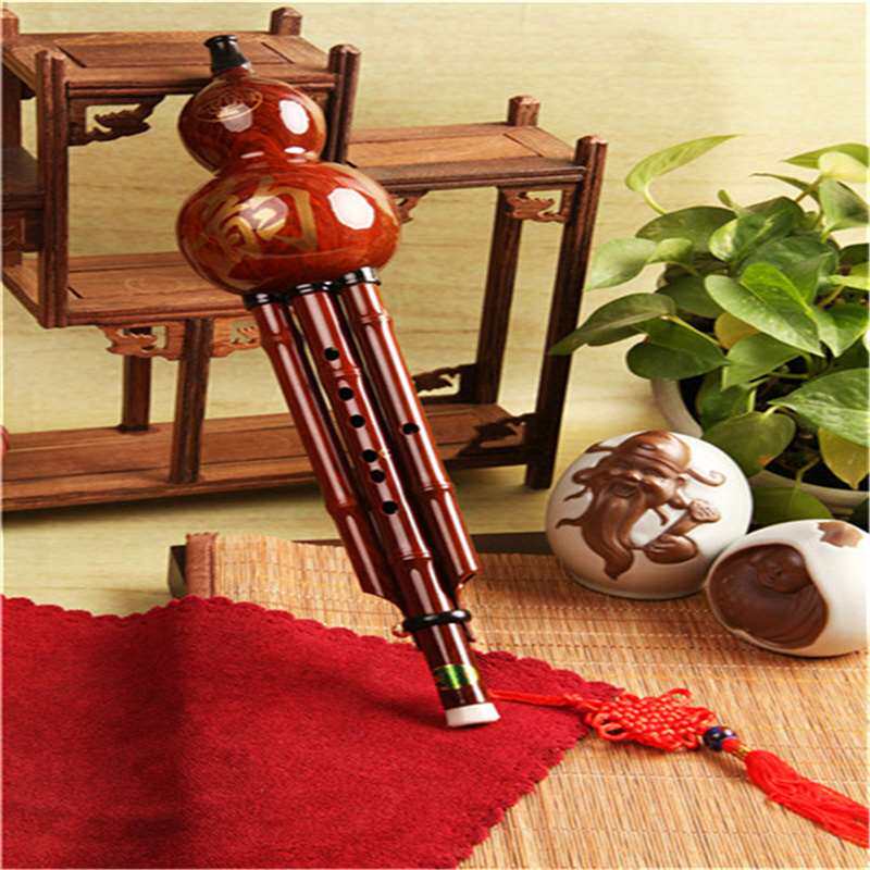 新正乐器学生初学专业调可品森丝降葫芦木纹葫芦丝