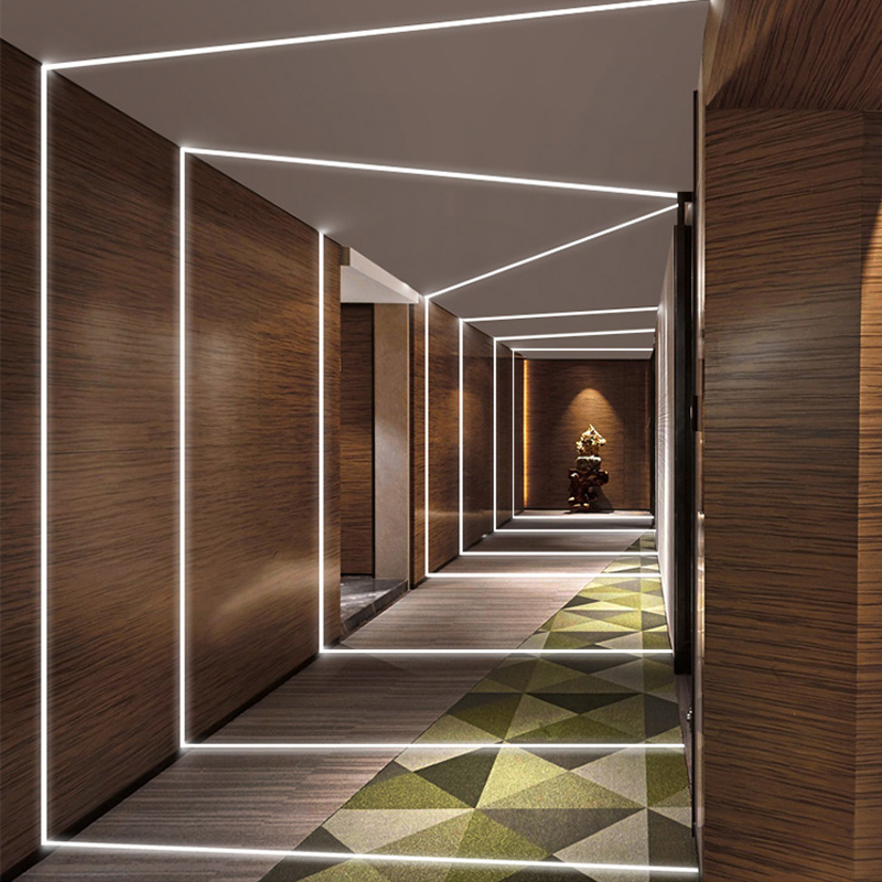 走廊灯光灯带极简酒店线条无边边框其它线性led灯带