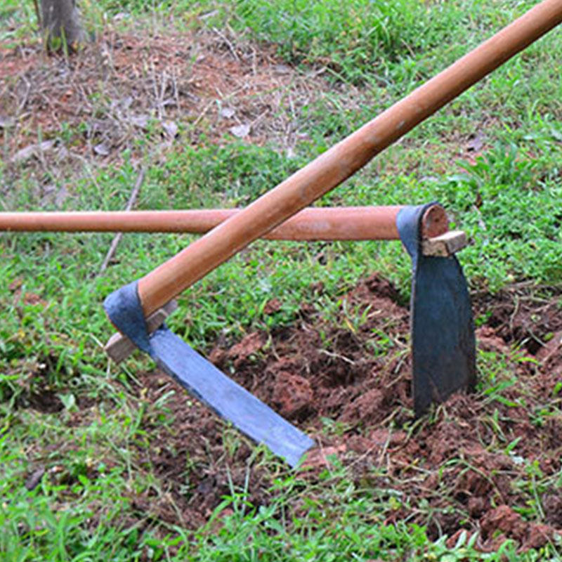 刨除神器挖土老式农用锄头工具全钢打开荒地锄头