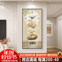 Entrance to the family Xuanguanshi to run the Wanyear calendar Electronic clock hanging clock Living room Decoration Hallway Aisle Table Wall Clock