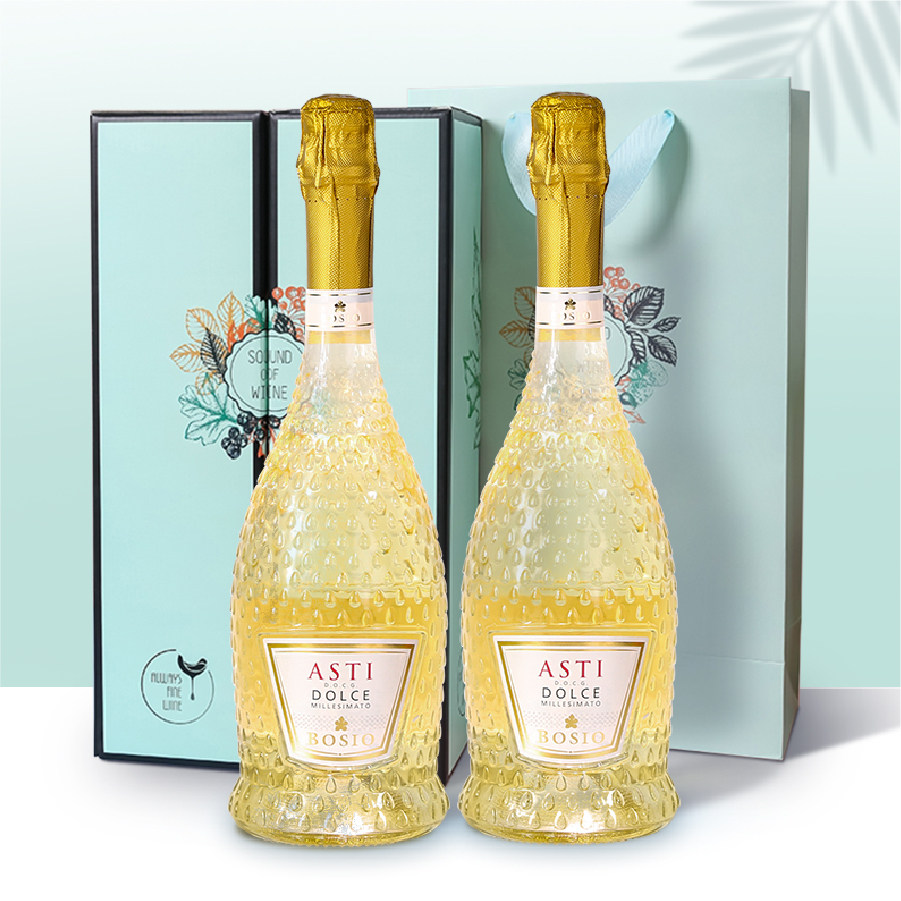 意大利进口docg莫斯卡托香槟酒甜白起泡moscato气泡起泡及香槟葡萄酒