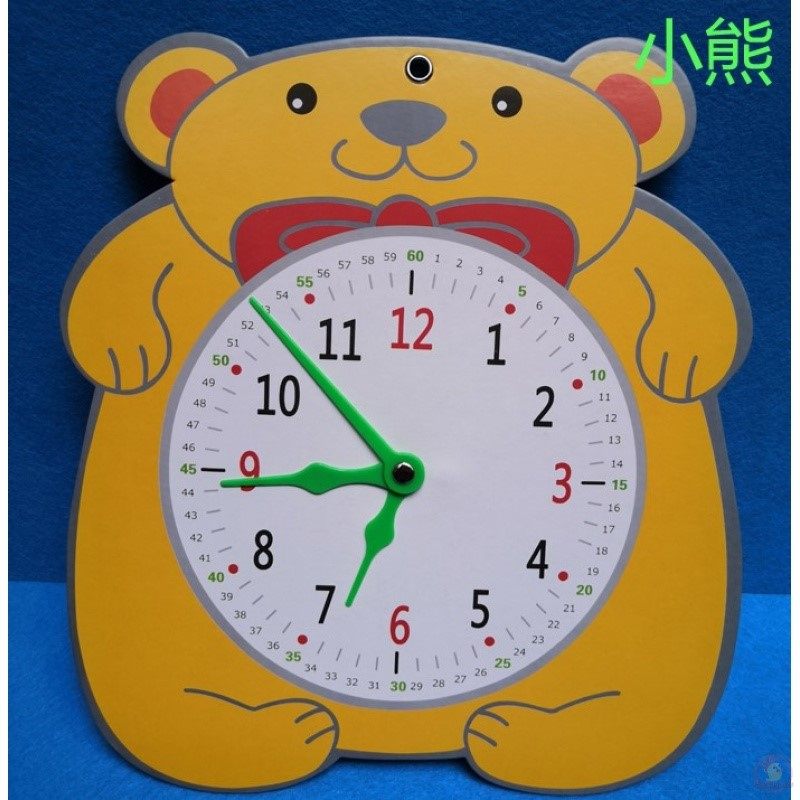 认识幼儿小学生钟表模具学习模型创意大号用具数学学习板