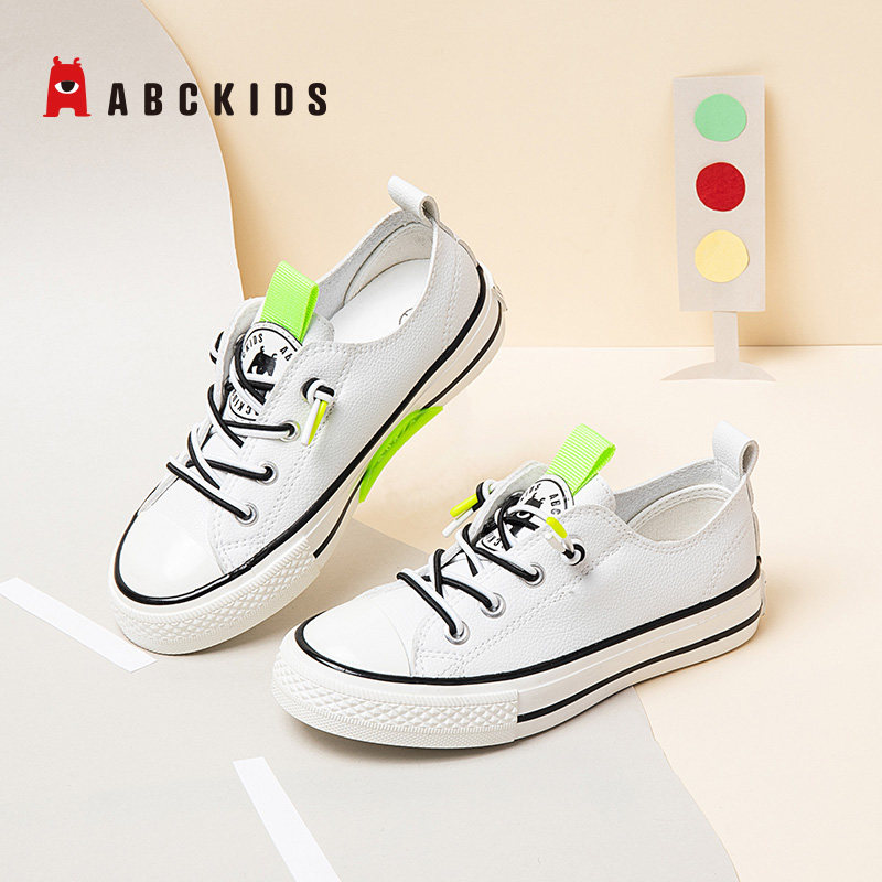 小童abckids童鞋春秋款男帆布休闲鞋防滑耐磨男孩帆布鞋