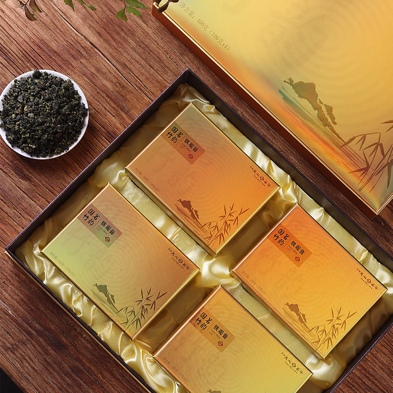 礼盒天福天心茗茶茶叶铁观音乌龙茶一级独立小袋铁观音