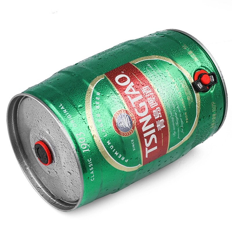 青岛啤酒经典1903桶装大桶5升黄啤拉格山东高端礼盒一厂登州路