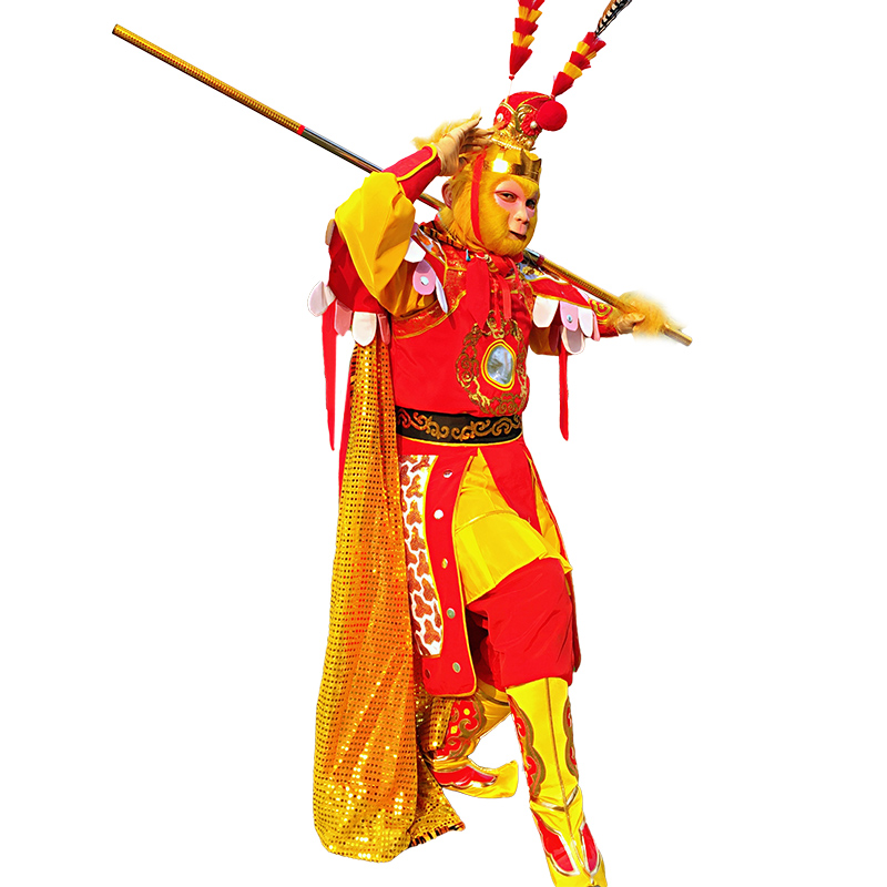 孙悟空衣服美猴王演出服套装齐天大圣表演86版西游记服装民族服装