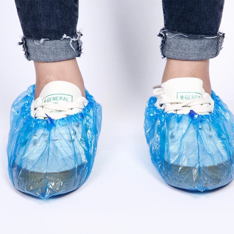 鞋套样板机房鞋套机防雨pe000只优质塑料加厚鞋套