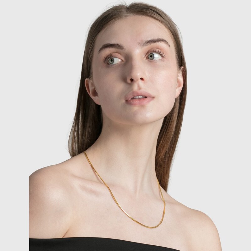 numberingdoubleboxsnakechainnecklace项链hbx项链