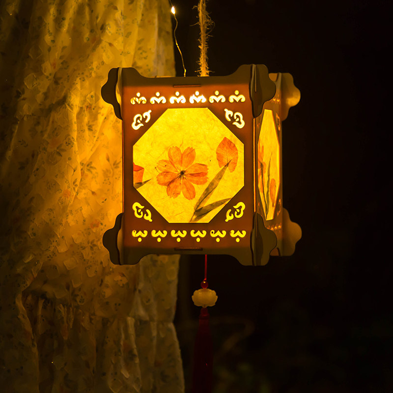 灯笼花灯家居新年创材古风手提汉服手持草纸灯笼