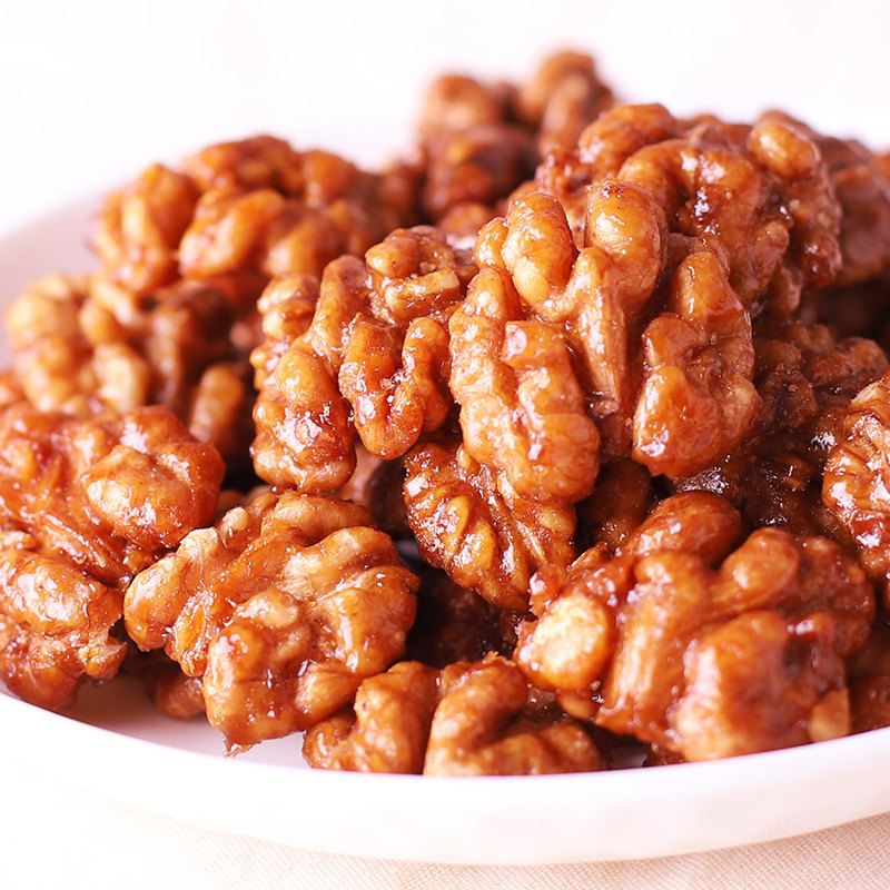 核桃仁琥珀2021新货500g蜂蜜坚果罐装干果果仁核桃仁