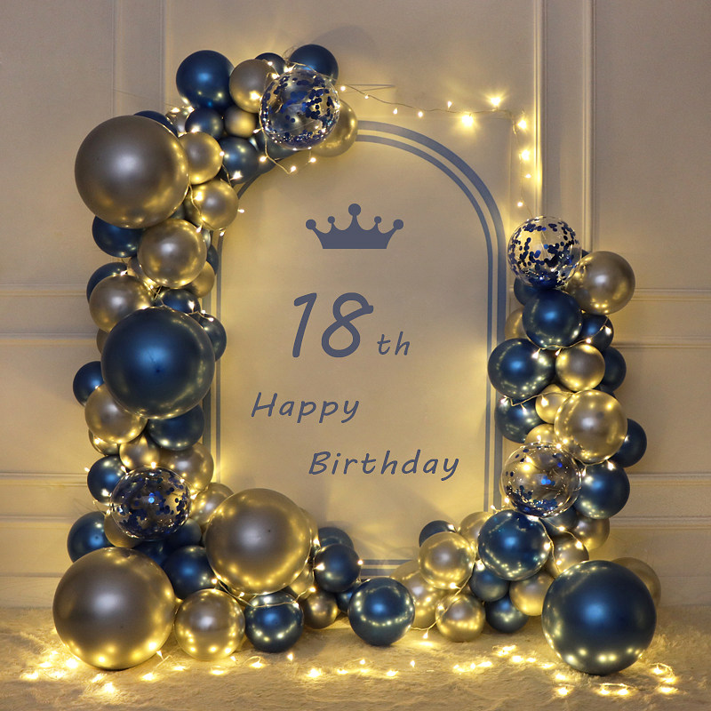 生日装饰场景布置儿童12岁十岁氛围女孩背景墙气球