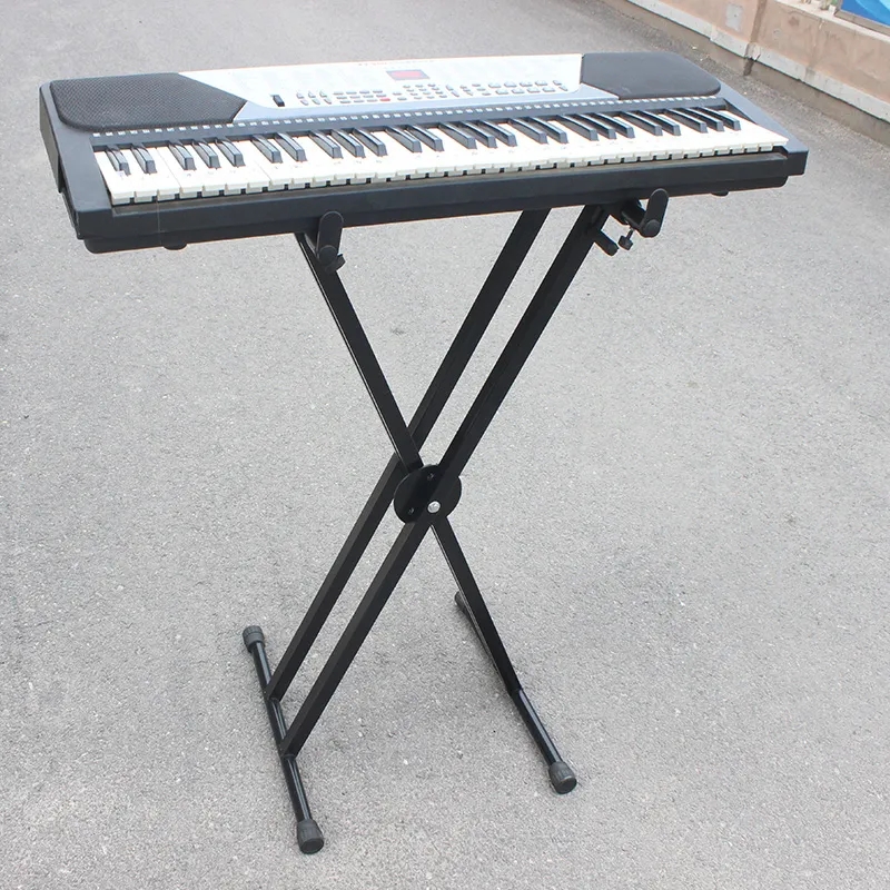 新疆包邮电子琴架子x型可折叠升降电钢琴支架x型琴架架便携通用