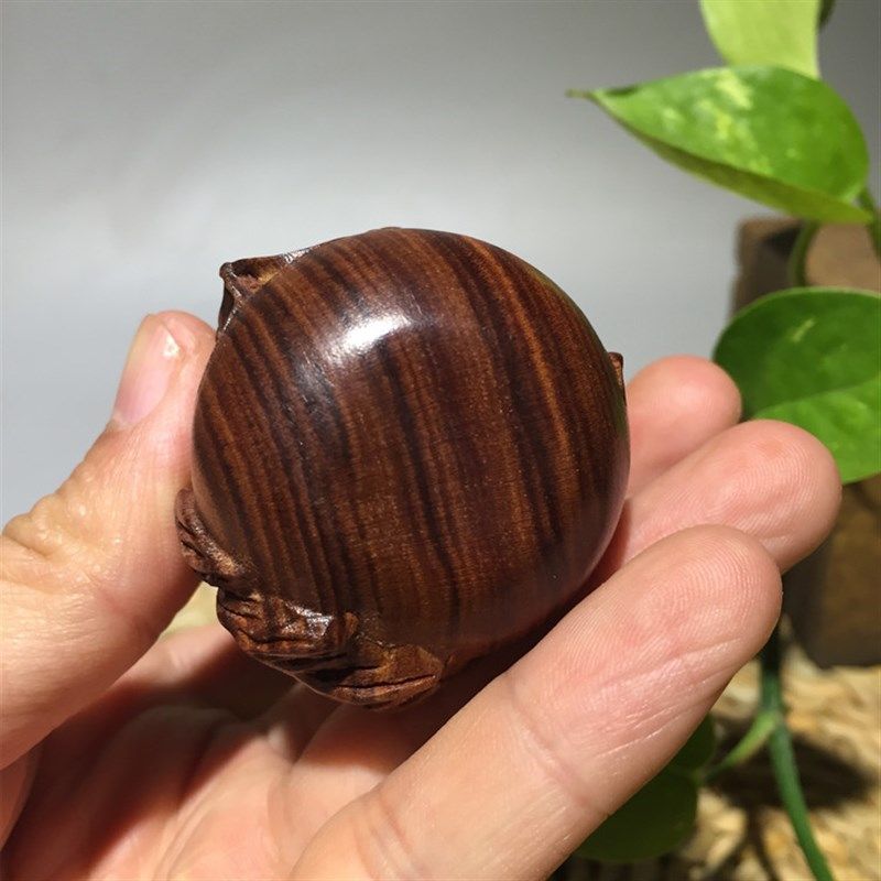 原木挂件摆件工黄多福多子手把木料葫芦木雕木雕