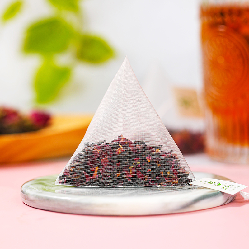 茶包玫瑰玫瑰红红茶60包玻璃罐装平阴玫瑰花组合再加工茶