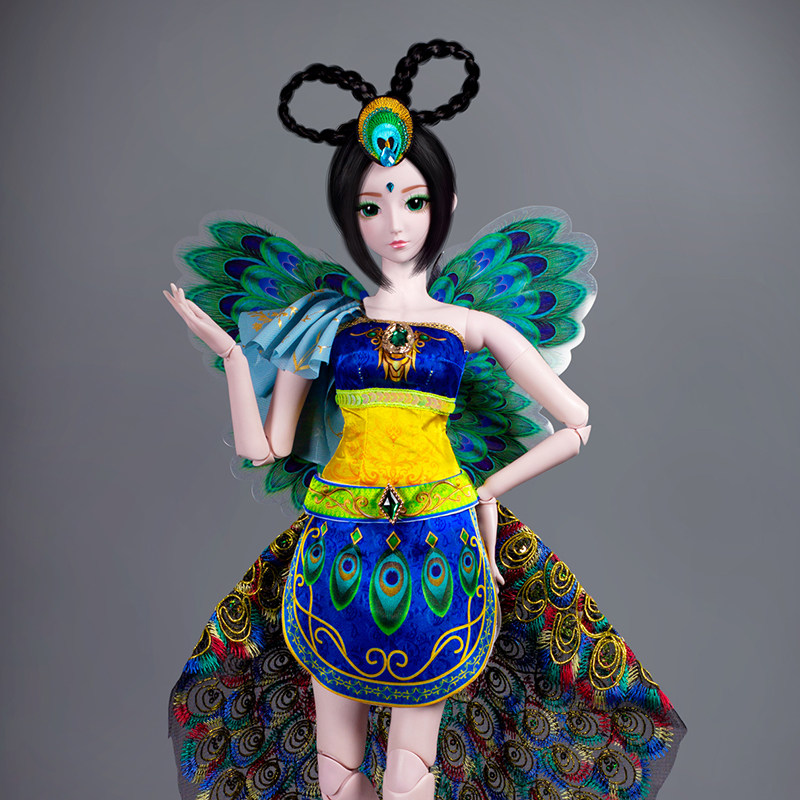 叶罗丽娃娃厘米孔雀正版洋娃娃罗丽仙子套装礼盒娃娃