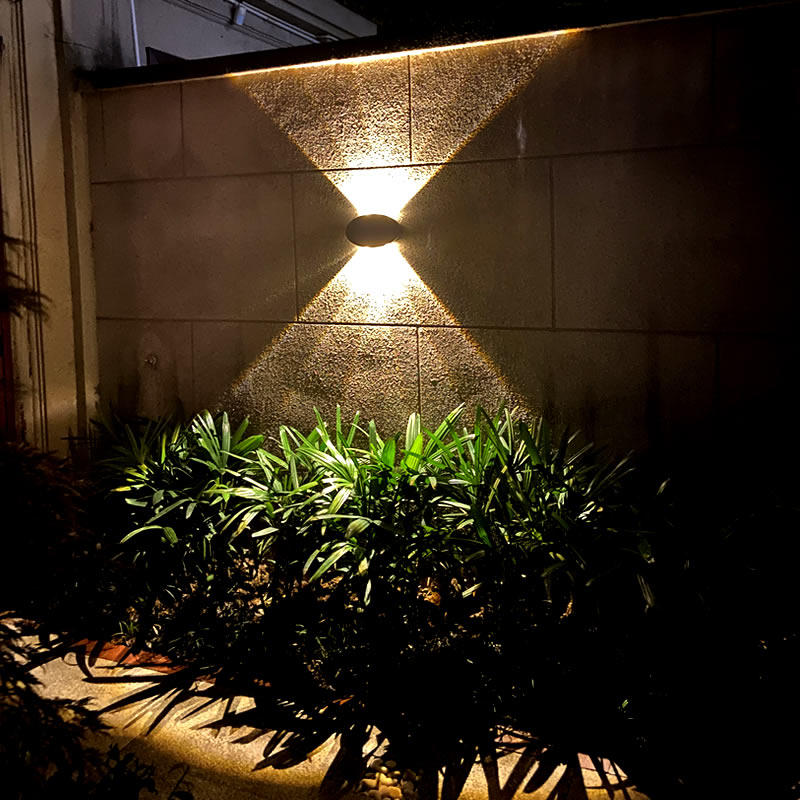 太阳能洗墙灯户外庭院家用防水花园别墅民宿室外围墙柱子装饰壁灯