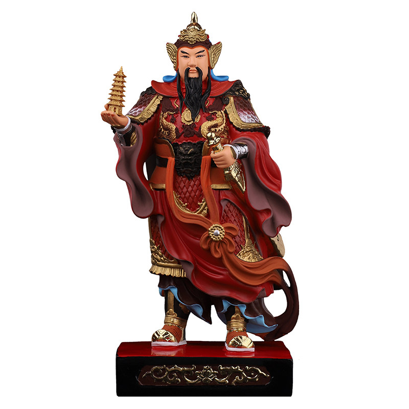 天王神像托塔家用供奉李靖李护法李元帅元帅将军摆件