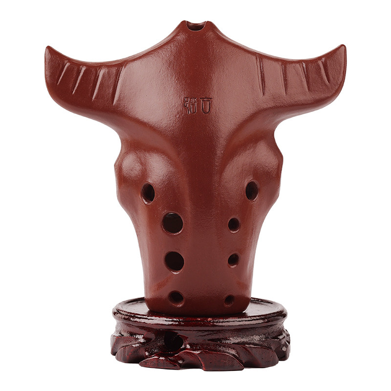 踏古10孔十孔牛头埙古埙陶专业演奏民族吹奏埙