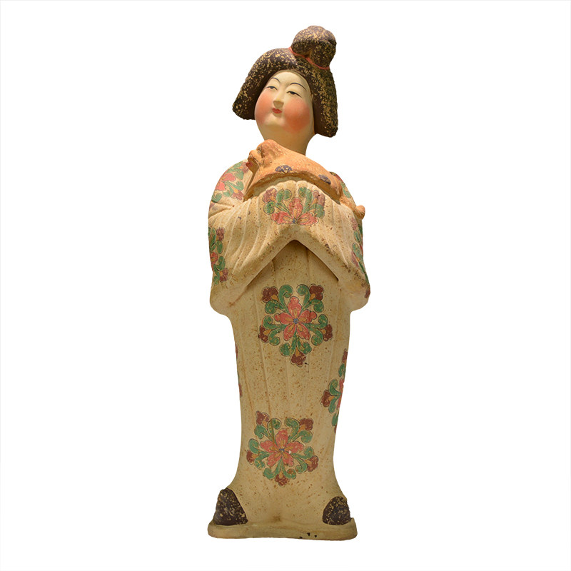 唐三彩仕女女高水旺胖妞陶俑唐宫夜宴中式家居摆件