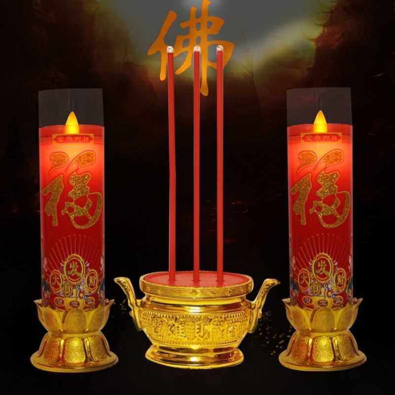 清明节电子仿真蜡烛祭祀上坟祭祖用的祭奠墓地蜡烛