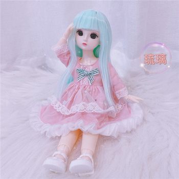 6 ນາທີ 30 cm bjd Barbie doll Japanese college style JK uniform dress up doll girl toy