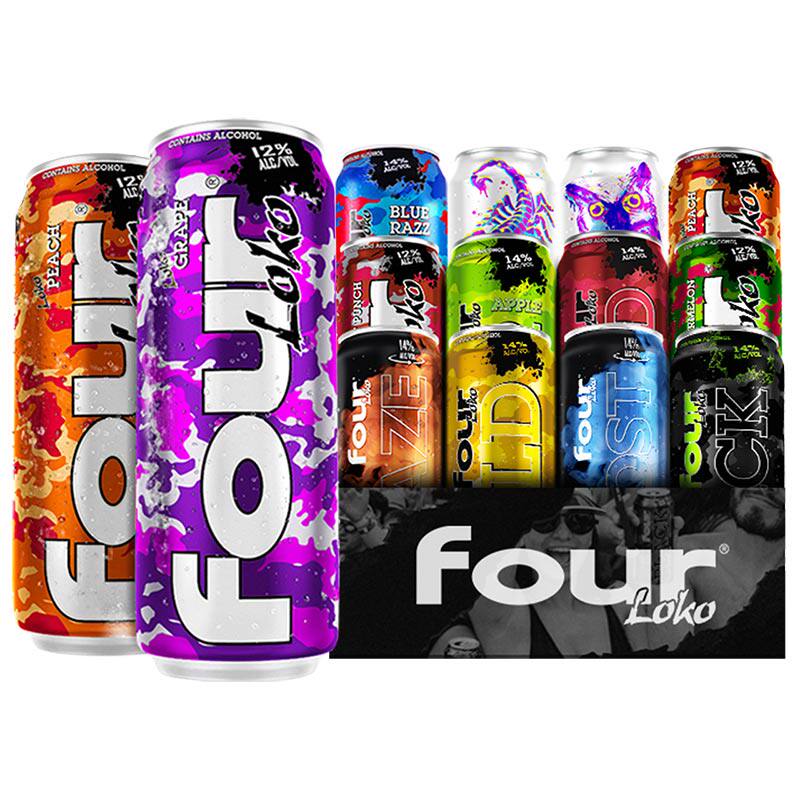 fourloko后劲鸡尾酒洛克网红果酒斯洛克洋酒fourlock700ml预调鸡尾酒