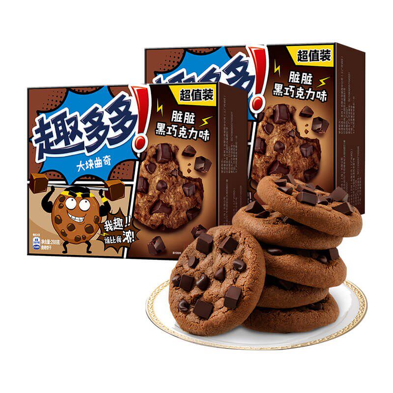 趣多多大块曲奇饼干脏脏巧克力咖啡早餐小吃零食曲奇饼干