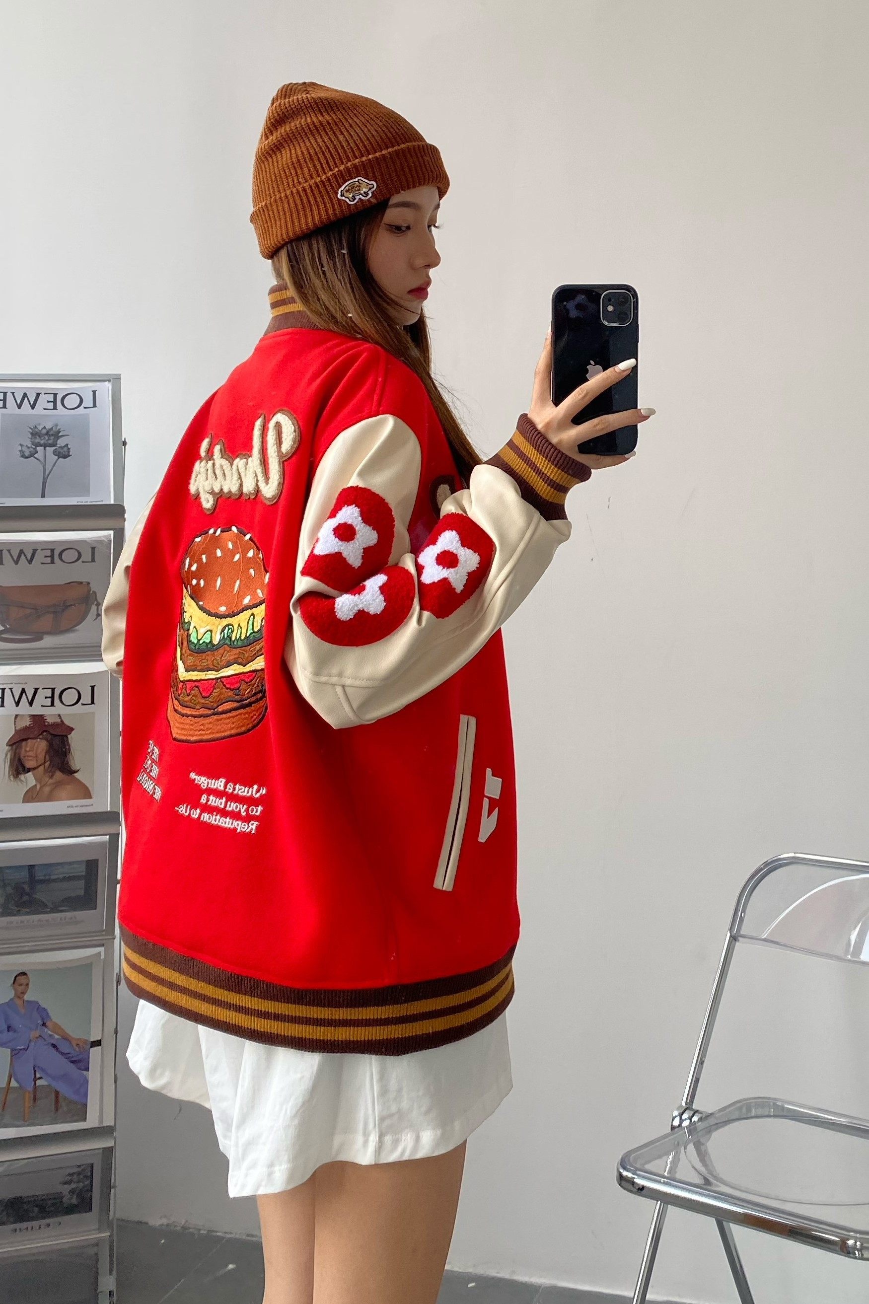 vandythepink绿野仙踪平替男女秋冬新款美式棒球服夹克情侣外套-mc