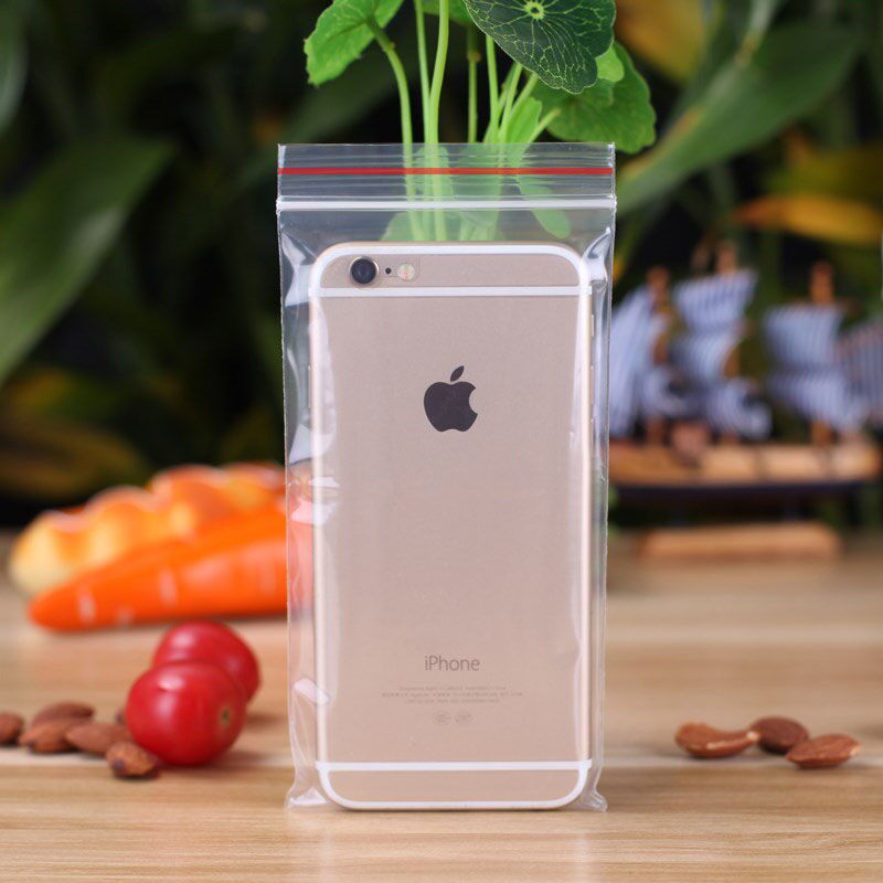 高档手机自封尘隔离袋塑封袋防袋防水f防油加厚手明透机套可触ins