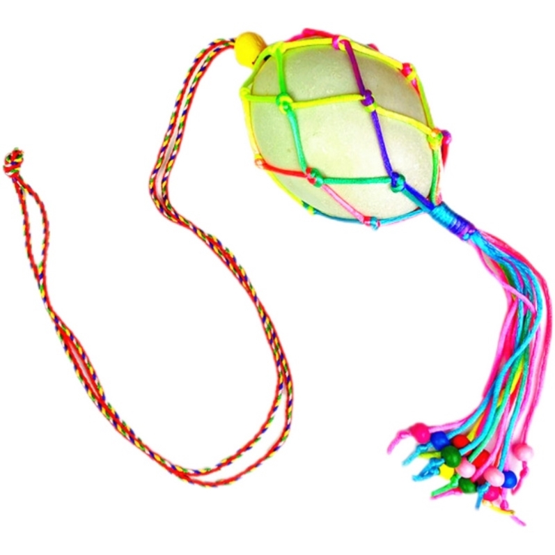 幼儿园护蛋神器端午节蛋袋手工编织鸡蛋带蛋兜立绳子