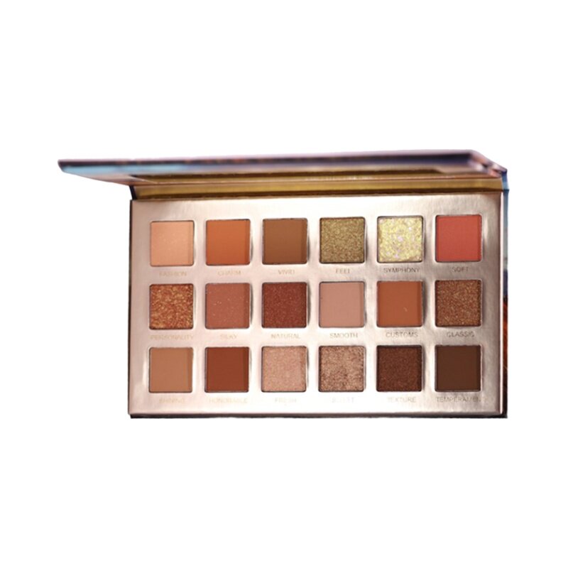 【novo18色眼影盘ins:超火bling闪粉珠光哑光防水平价学生李佳琦推荐